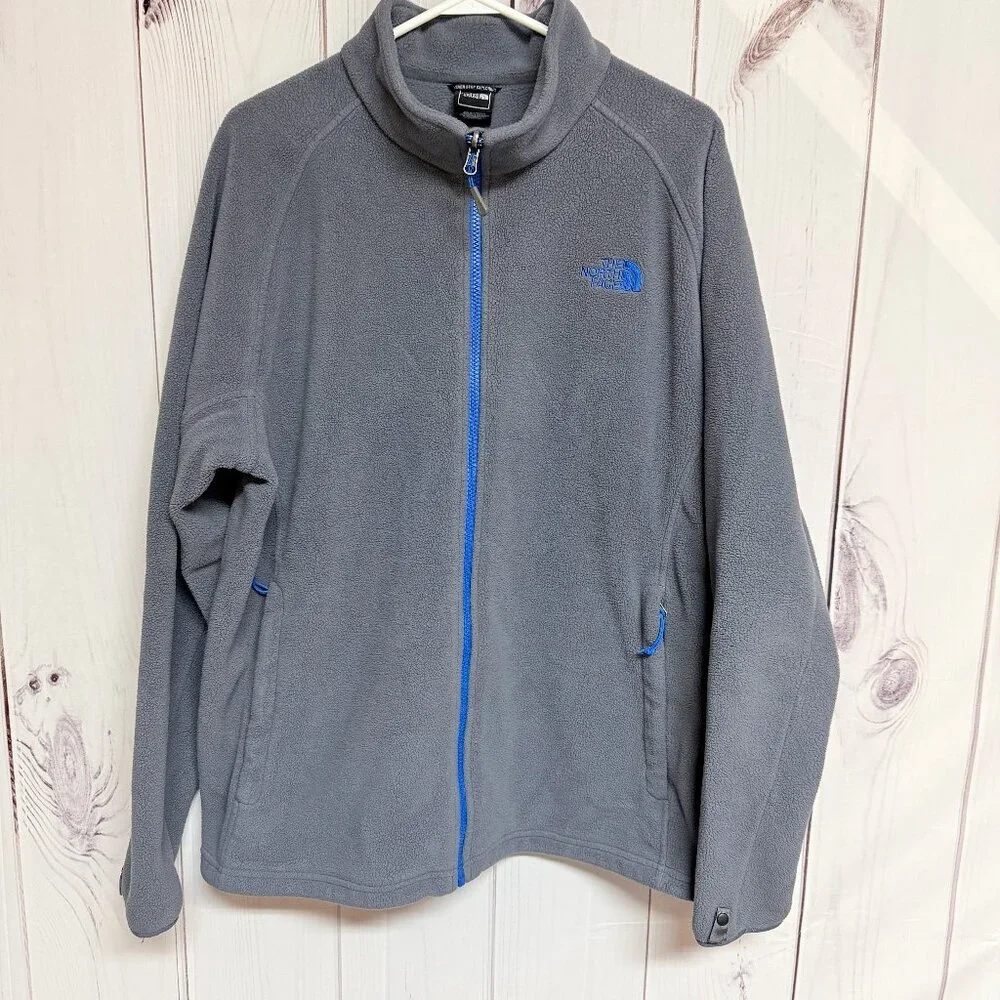 The North Face Men’s TKA‎ Glacier Full Zip Fleece XL Gray EUC